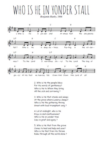 Who is He in yonder stall